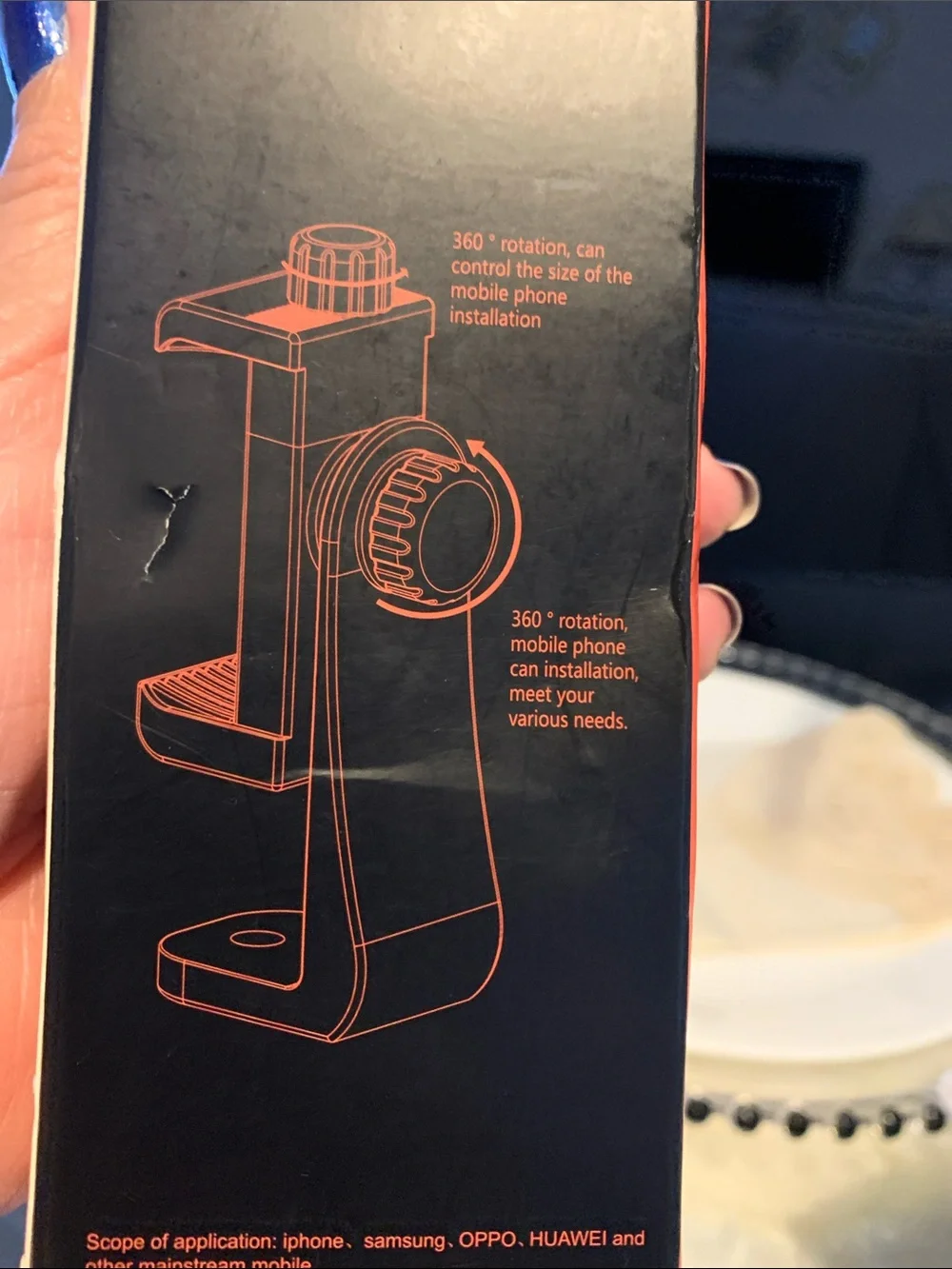 Black Universal Phone Car Mount Holder